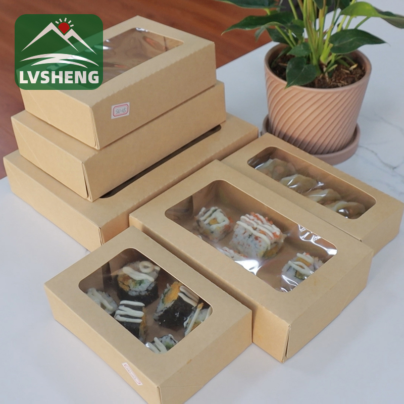 Novi proizvodi od Xiamen Lvsheng Factory -Sushi Togo kutija sa jasnim prozorom