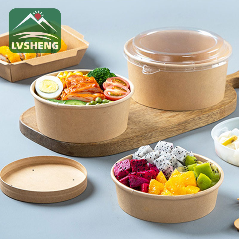 KRAFT PAPER SALAD BOWL