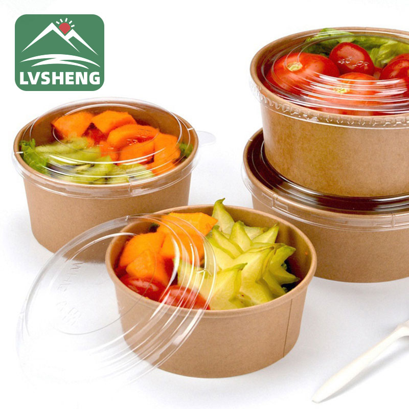 Kraft salata Bowl papir
